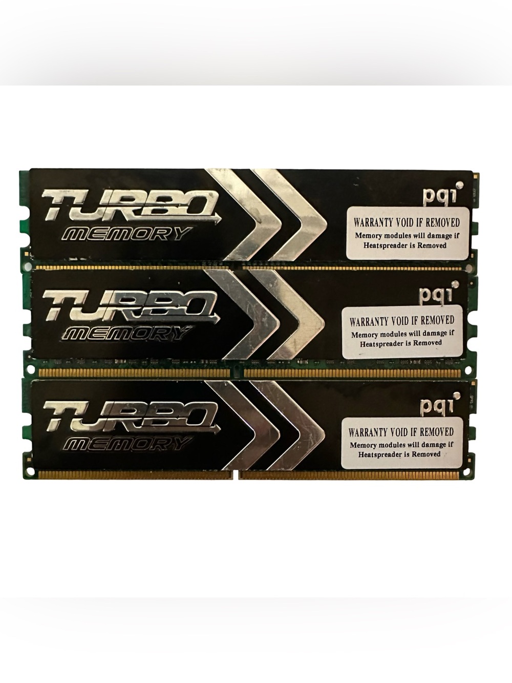3GB DDR2-667 Desktop RAM — 3x 1GB PQI Turbo
